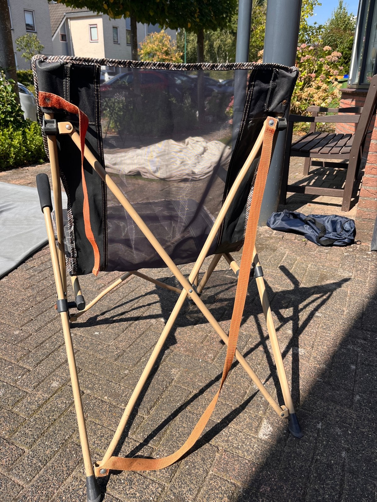 Quechua opvouwbare campingstoel, Caravans en Kamperen, Ophalen, Gebruikt, Campingstoel