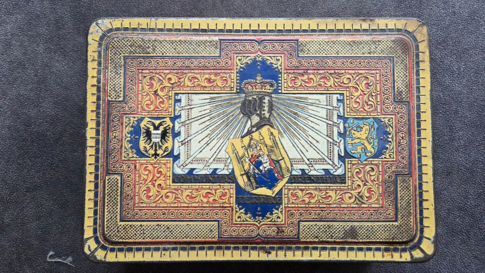 Antieke tabaksdoos N.V. Franciscus Lieftinck Groningen, Verzamelen, Blikken, Ophalen of Verzenden, Gebruikt