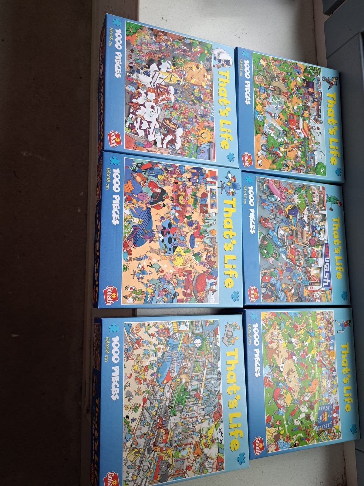 Thatslife 1euo jvh en wasgij 5 euro, Hobby en Vrije tijd, Denksport en Puzzels, Ophalen of Verzenden, 500 t/m 1500 stukjes, Zo goed als nieuw