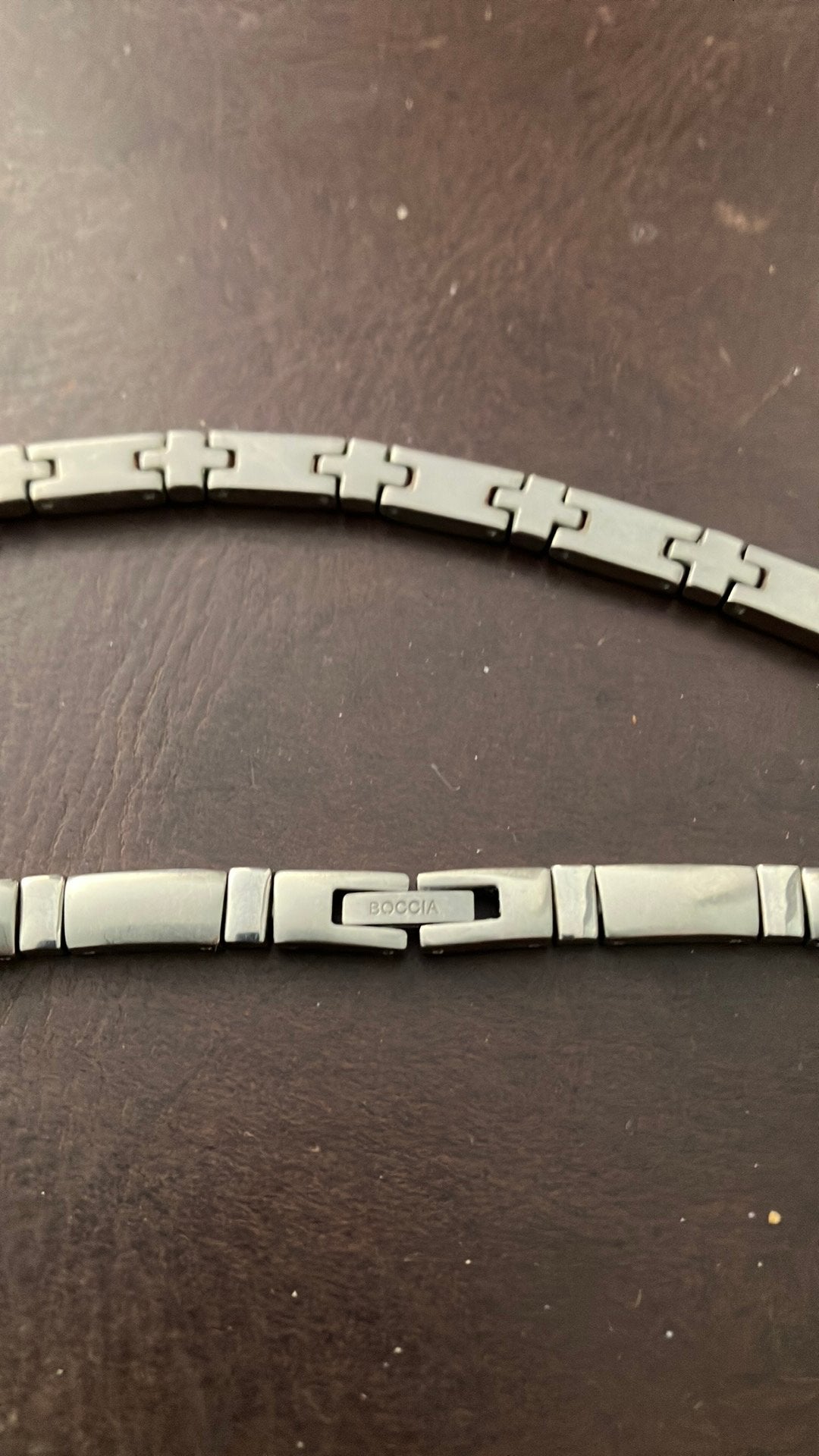 Boccia titanium ketting, Ophalen of Verzenden, Zo goed als nieuw, Overige materialen