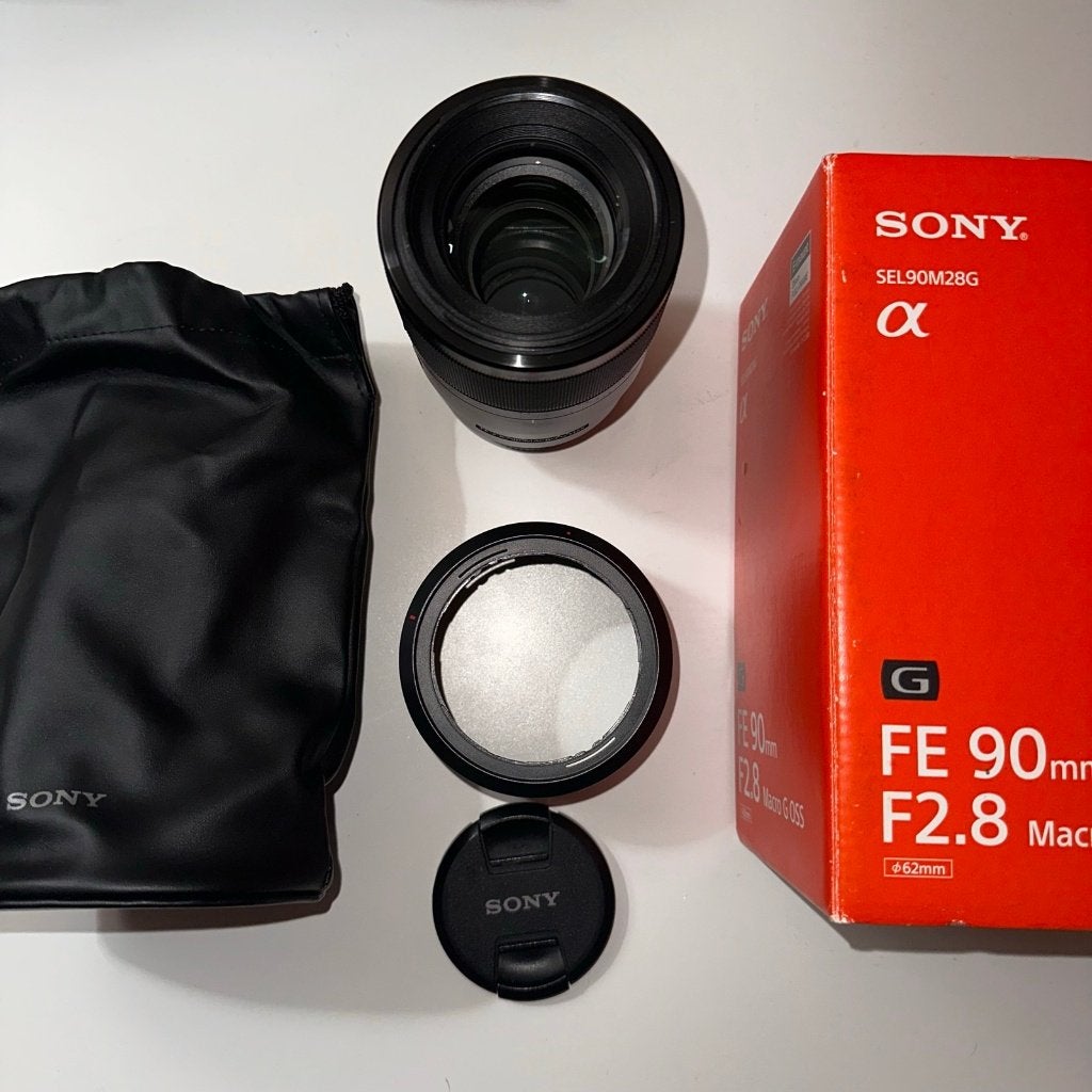 Sony FE 90mm f/2.8 Macro G OSS | Met doos | 2 beschikbaar, 90 mm, Sony E-mount, Gebruikt, Sony
