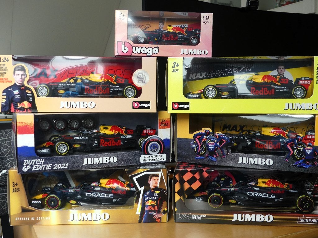 Red Bull Racewagen max Verstappen - Burago, Hobby en Vrije tijd, Ophalen of Verzenden, Zo goed als nieuw, Auto, Overige merken
