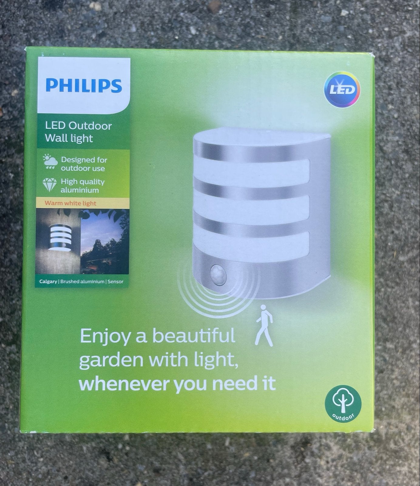 Philips Calgary LED Buitenwandlamp met Bewegingssensor, Bewegingssensor, Minder dan 50 watt, Wandlamp, Ophalen of Verzenden