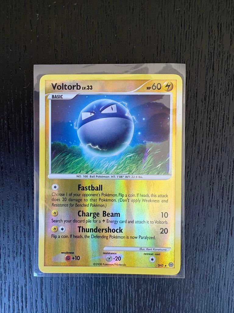 Voltorb LV.33 Pokémon Kaart SH3/95 (2008), Ophalen of Verzenden, Zo goed als nieuw, Losse kaart