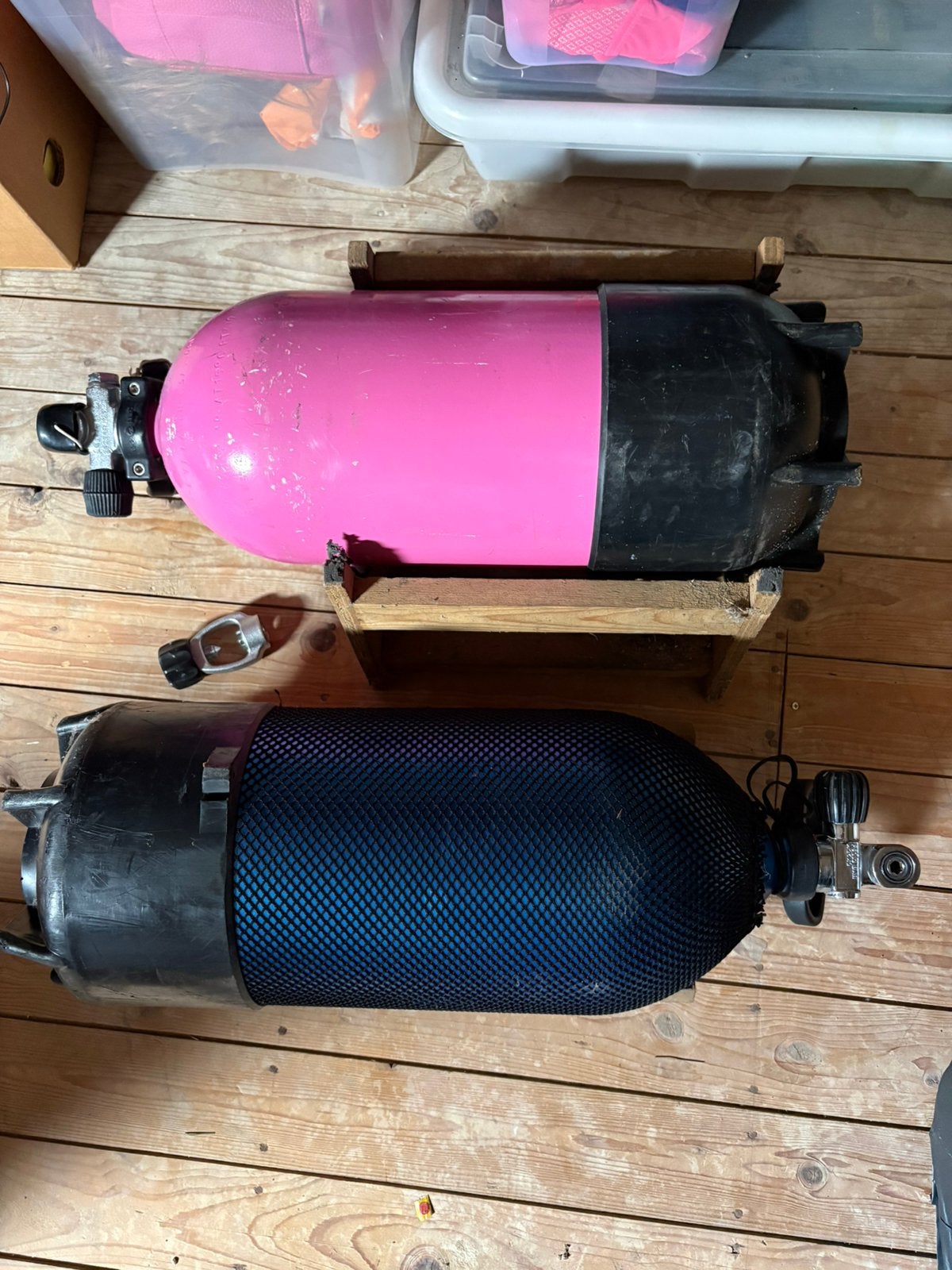 2 duikflessen, Ophalen, Zo goed als nieuw, Motor en Techniek