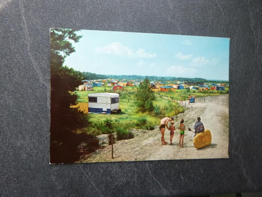 Hooge Mierde, recr. centrum Zwartven, caravan, Verzamelen, Ansichtkaarten | Nederland, Verzenden, 1980 tot heden, Gelopen, Noord-Brabant