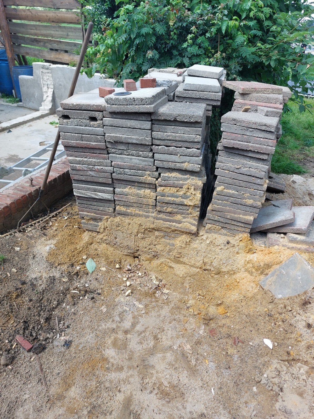 Gebruikte terrastegels - Ideaal voor tuin of pad, Ophalen of Verzenden, Gebruikt, Beton, Terrastegels