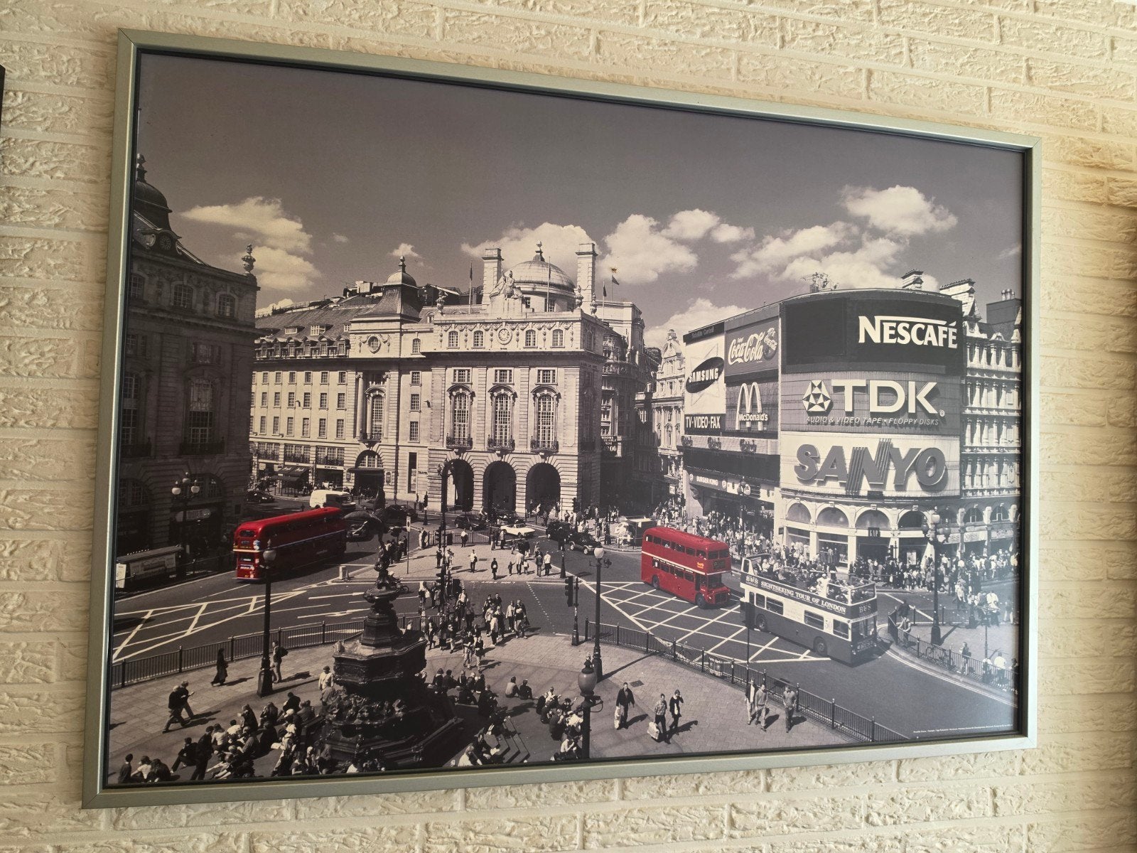 Grote foto van Piccadilly Circus, Londen, Ophalen, Gebruikt, 100 tot 125 cm, Foto of Poster