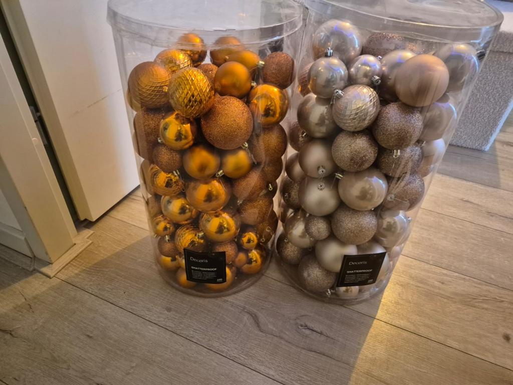 Kerstballen plastic, Diversen, Kerst, Ophalen of Verzenden, Nieuw