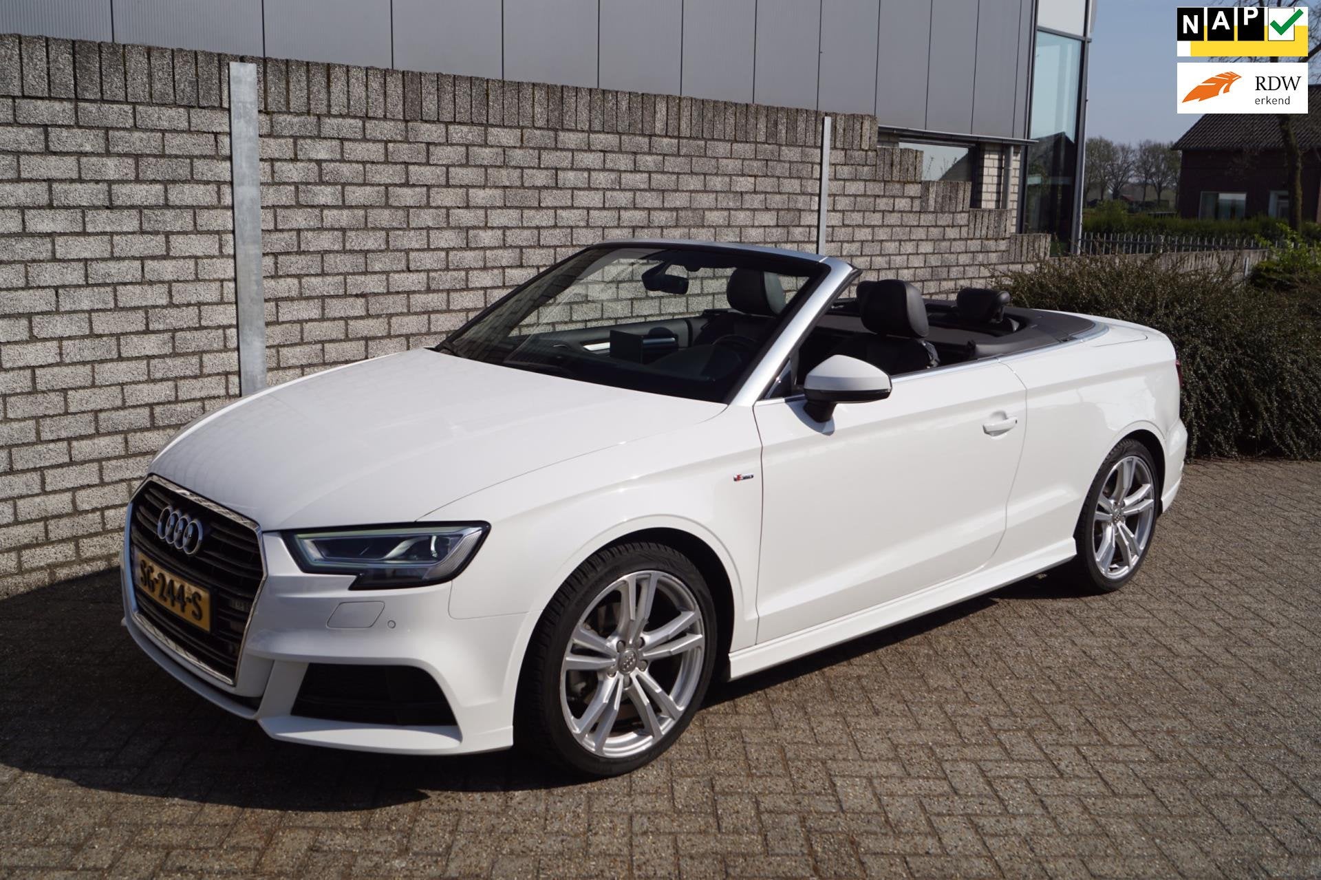Audi A3 Cabriolet 1.4 TFSI Sport S Line Edition Half Leder S, Auto's, Audi, Voorwielaandrijving, Gebruikt, 4 cilinders, Cabriolet