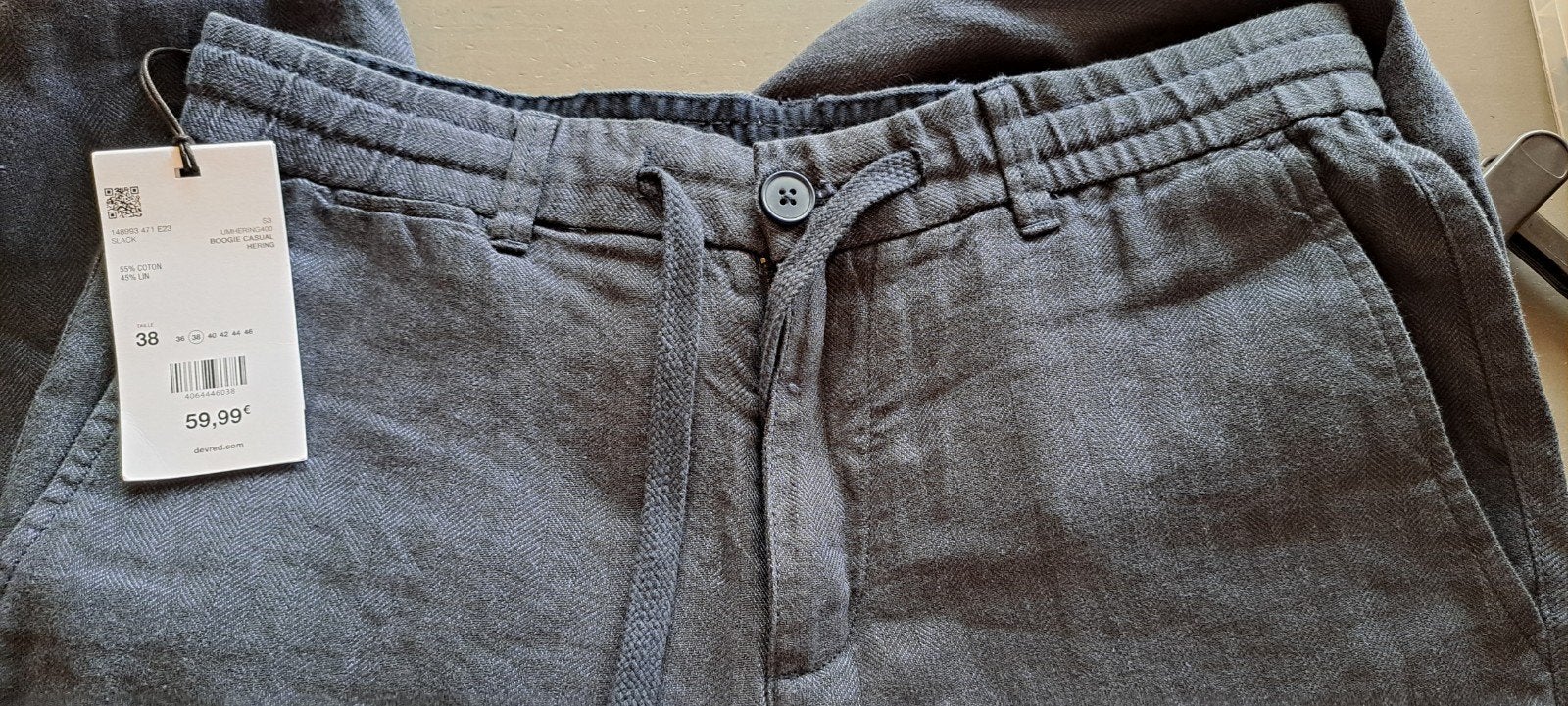Nieuwe Devred 1902 linnen broek - Maat 38, Kleding | Heren, Onbekend, Nieuw, Ophalen of Verzenden, Devred 1902