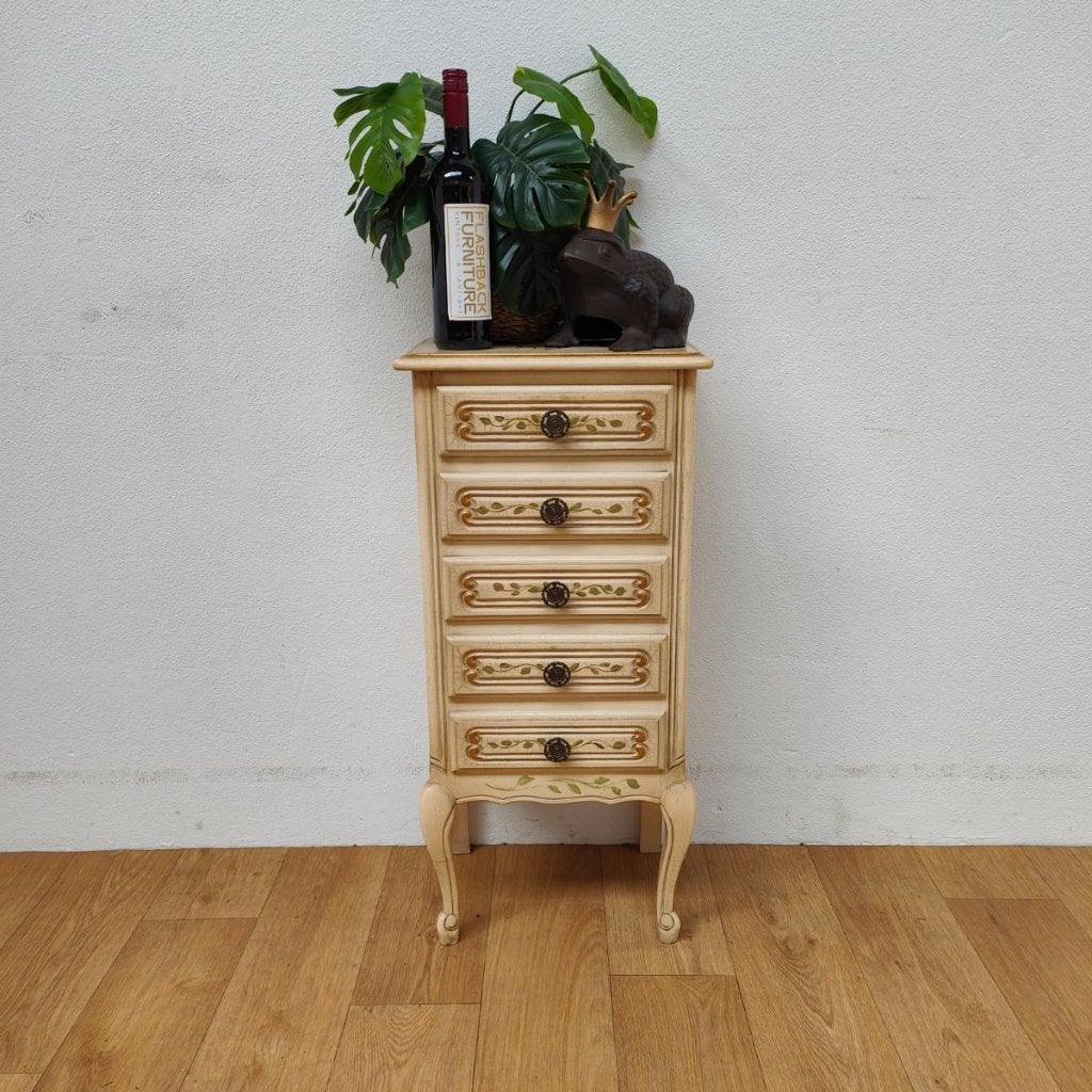 Vintage Queen Ann ladekastje nachtkastje ladekast 502, Valkenswaard, Info@flashbackfurniture.nl, Flashback Furniture, 3 of 4 laden