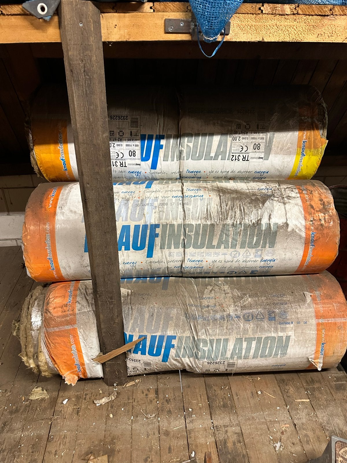 Knauf Isolatie TR312 Glaswolrollen - 6 Pakken, Doe-het-zelf en Verbouw, Dakisolatie, 4 tot 8 cm, Nieuw, Ophalen of Verzenden
