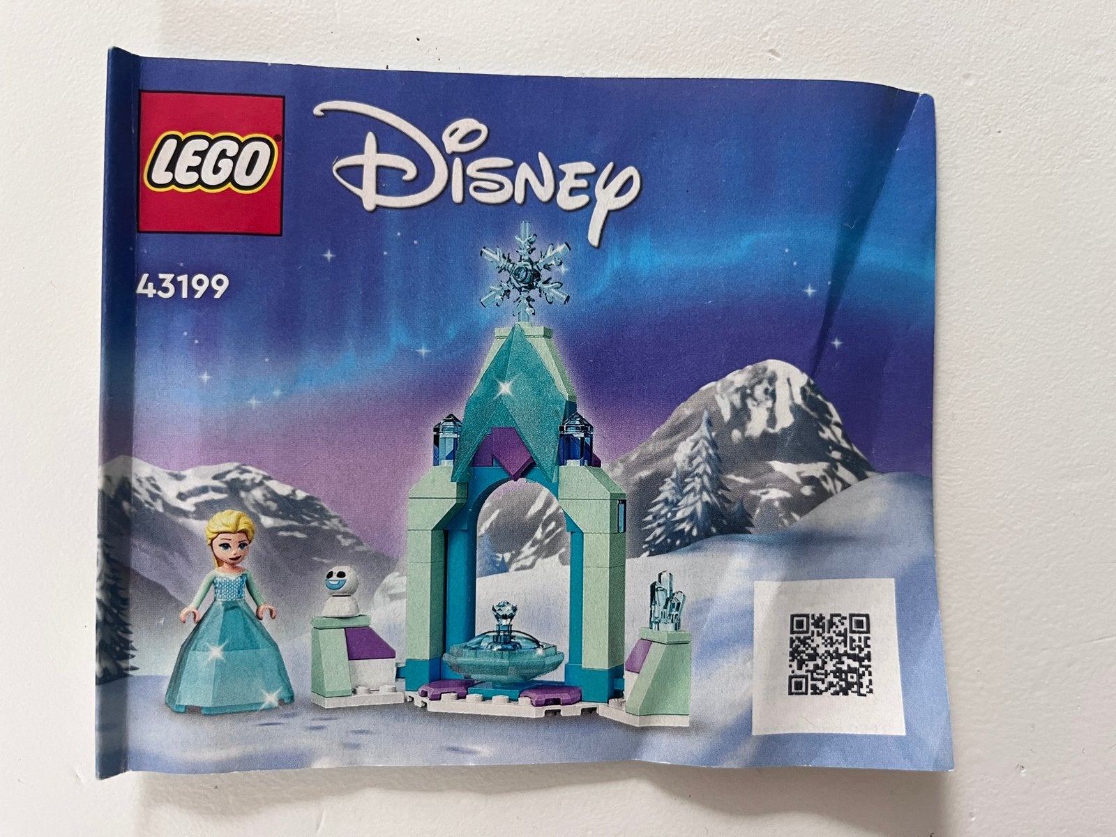 Frozen Lego 43199 elsa’s kasteel, Ophalen of Verzenden, Zo goed als nieuw, Lego