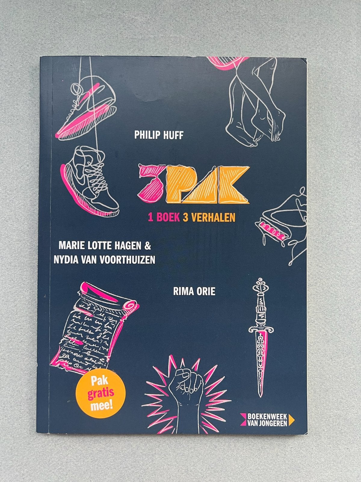 3Pak: 1 noek, 3 verhalen - Boekenweek van jongeren, Ophalen of Verzenden, Zo goed als nieuw