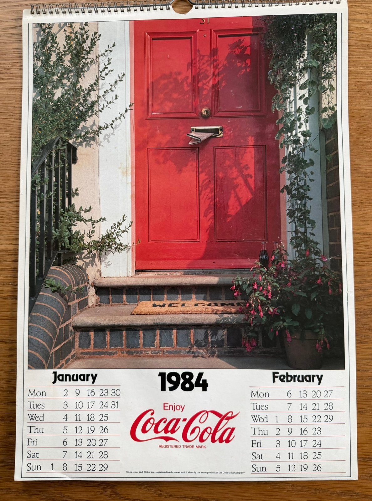 Coca Cola reclame kalender 1984, Ophalen of Verzenden, Gebruikt, Overige typen