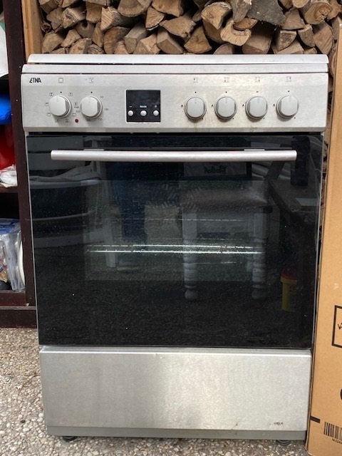 Gasstel en oven, Ophalen, Gebruikt, Hete lucht, 4 kookzones