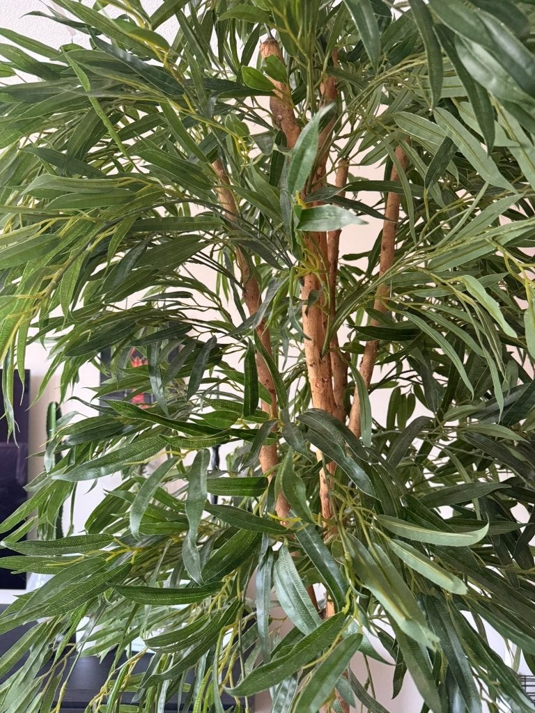 Grote luxe kunstplant, kunstolijfboom incl grote pot- 240 cm, Huis en Inrichting, Ophalen, Binnen, Groen, Kunstplant