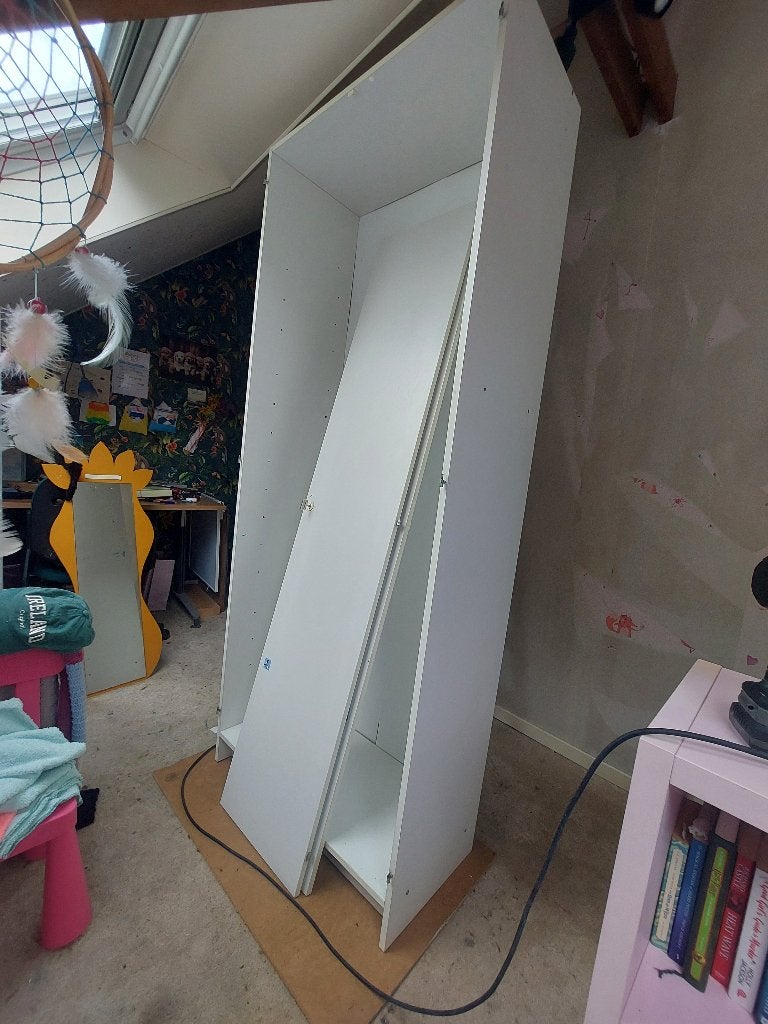 Witte kast 80x40x190, Ophalen, Gebruikt
