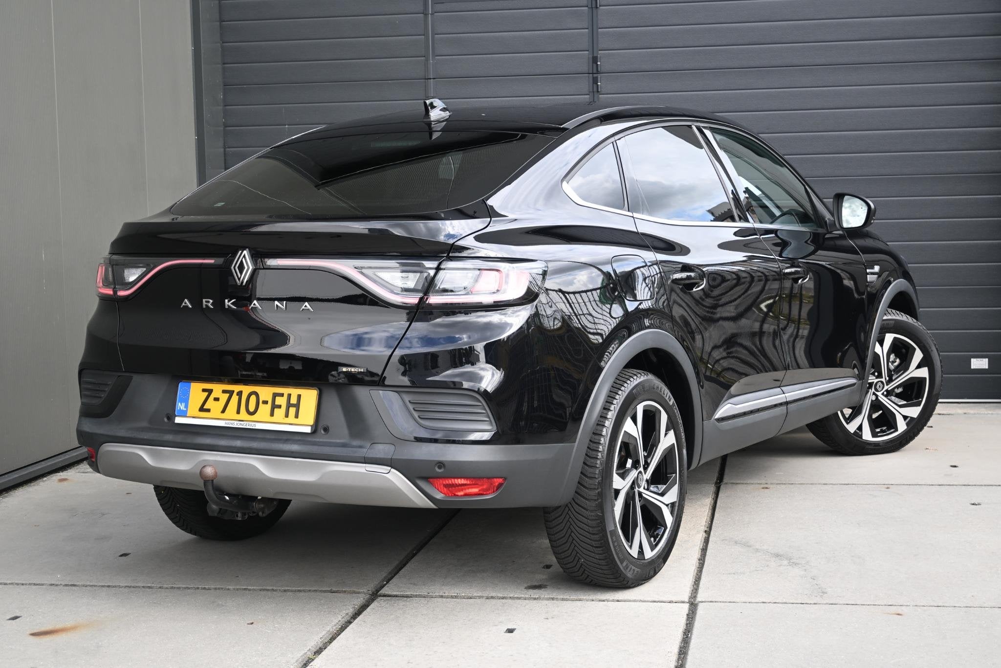 Renault Arkana E-Tech full hybrid 145 techno | TREKHAAK | BO, Auto's, Gebruikt, Euro 6, Leder en Stof, Zwart