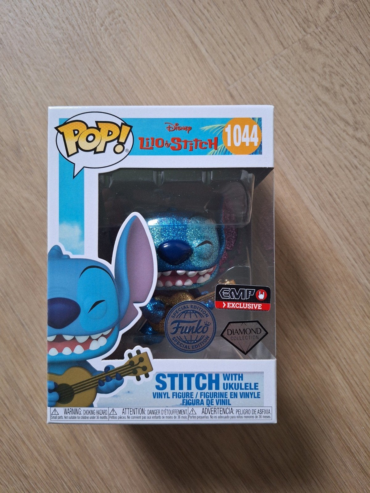 Funko Pop! Disney Stitch Ukulele #1044 Diamond Collection, Ophalen, Nieuw