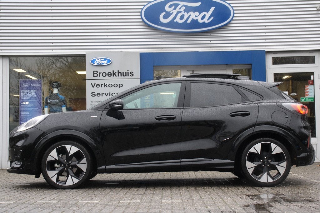 Ford Puma 1.0EB Hybrid ST-Line X, Auto's, 125 pk, Zwart, Origineel Nederlands, Bedrijf