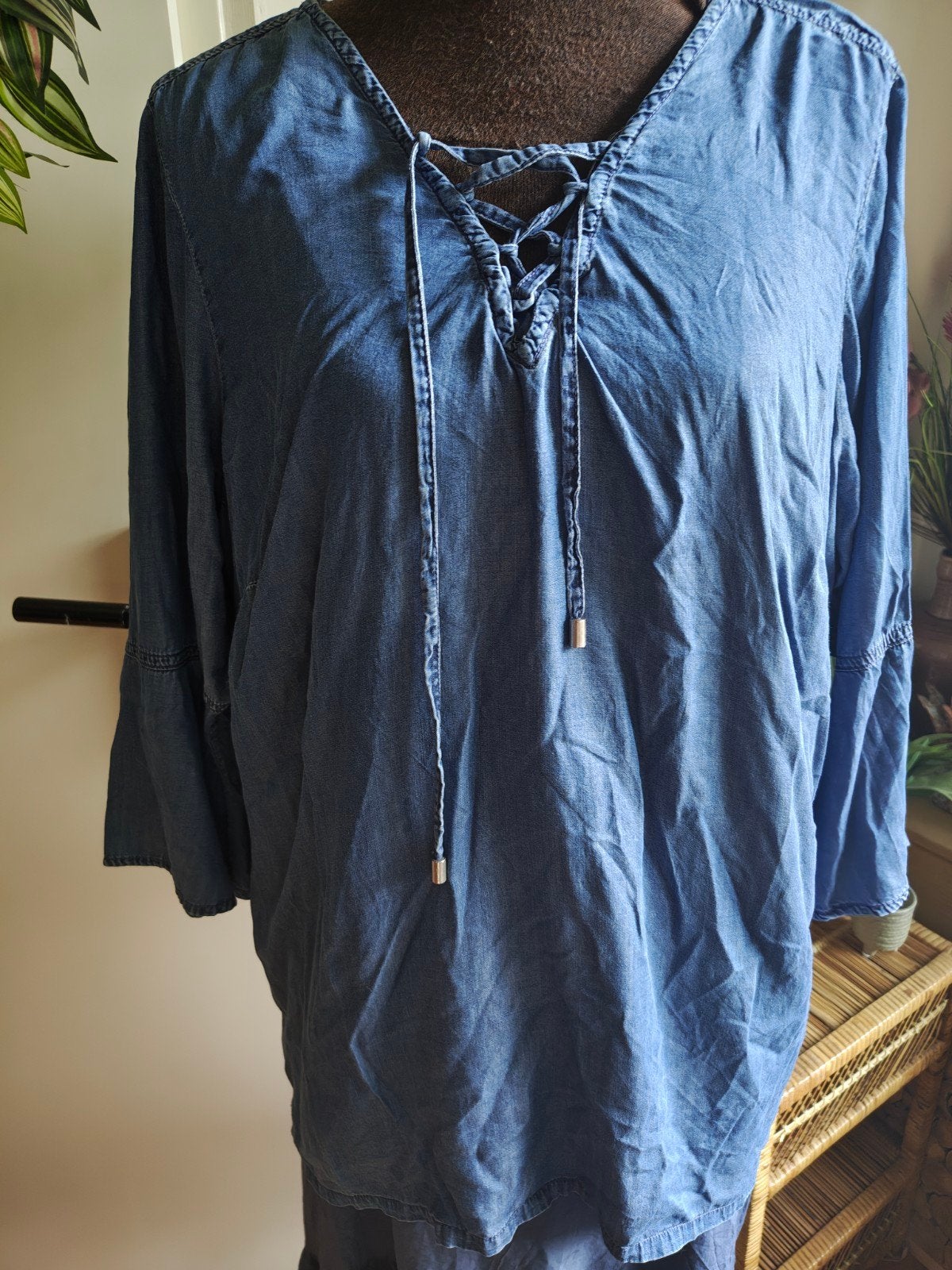 spijker tuniek m l, Kleding | Dames, Ophalen of Verzenden, Gedragen, Maat 42/44 (L), Blauw