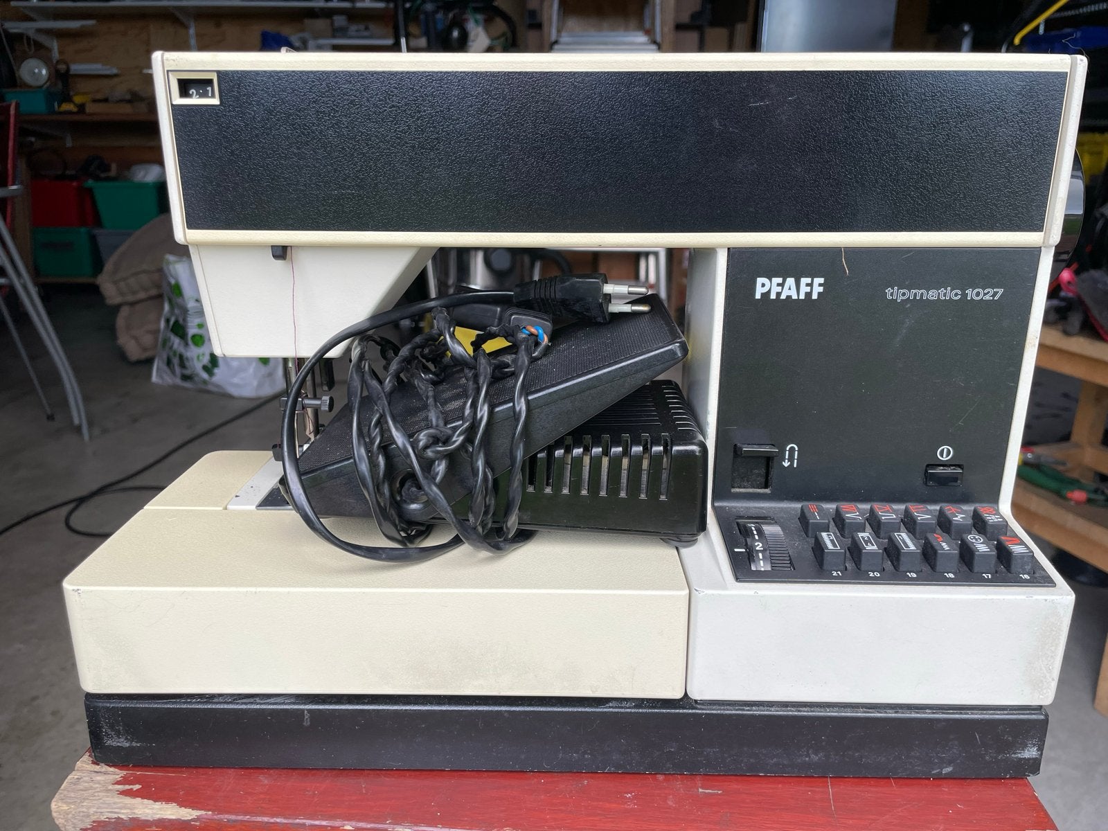 Naaimachine Pfaff Tipmatic 1027, Ophalen of Verzenden, Gebruikt, Naaimachine, Pfaff
