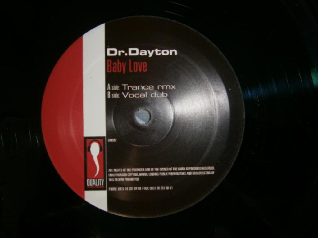 Dr. Dayton ‎– Baby Love. 1999. Zeldzaam. Trance, Club Trance, Ophalen, 1990 - 1999, Originele persing, Techno of Trance