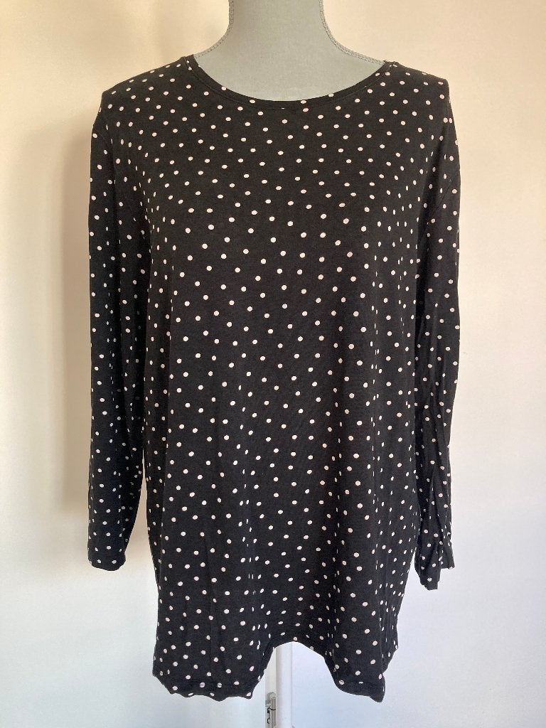 Polkadot T-shirt/top - Gudrun Sjödén, Kleding | Dames, Gudrun Sjödén, Zwart, Maat 46/48 (XL) of groter, Ophalen of Verzenden