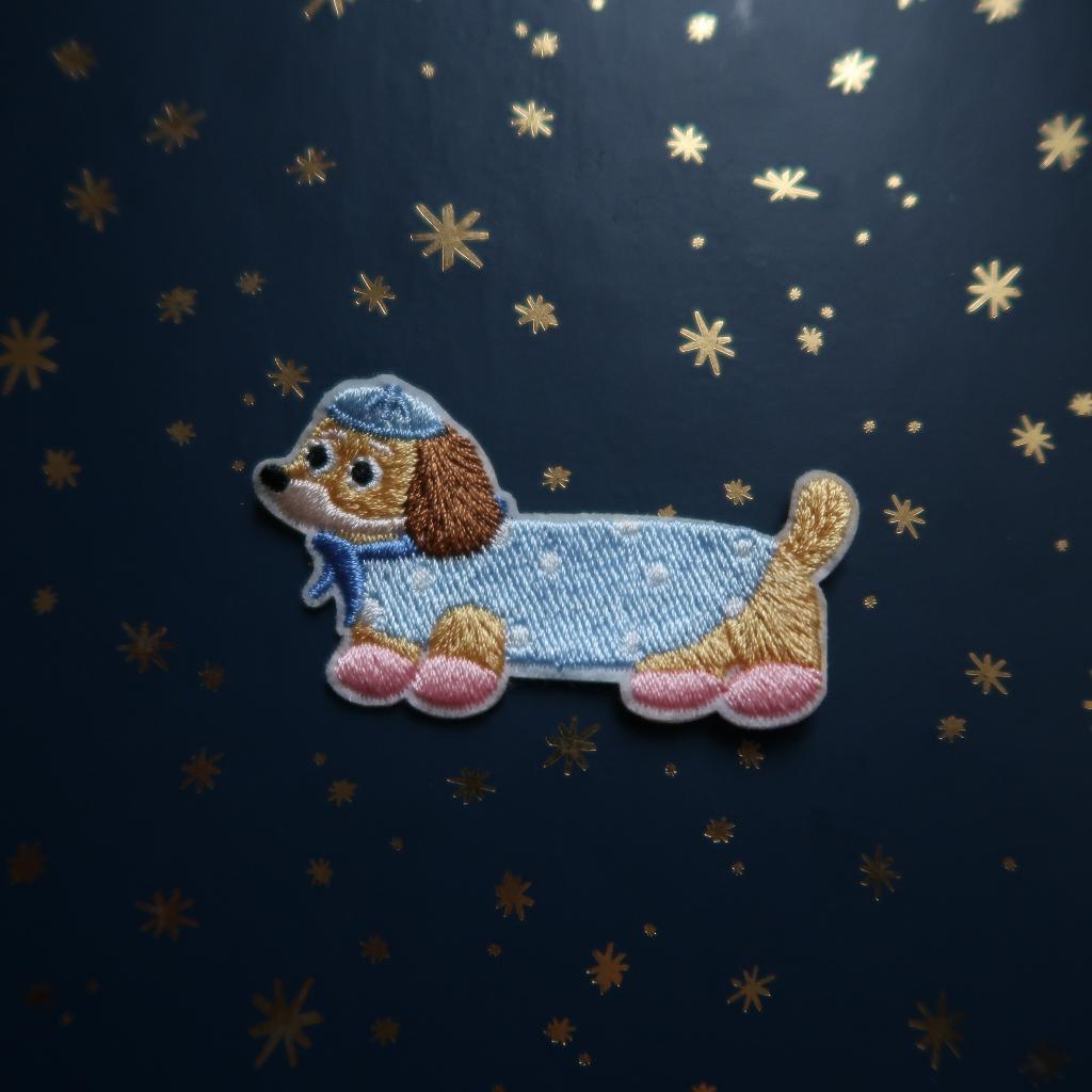 Tekkel Hond opstrijkplaatje Patch Badge Applique, Verzenden, Nieuw, Overige applicaties