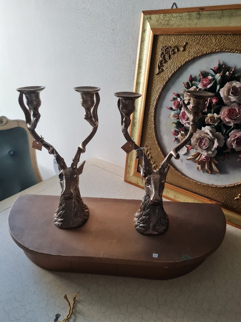 Zware kwaliteit kandelaar hert House of Baroque p/st 49.95, Heikant 21 Kaatsheuvel, Belle Vieille Brocante, Nieuw, Ophalen of Verzenden
