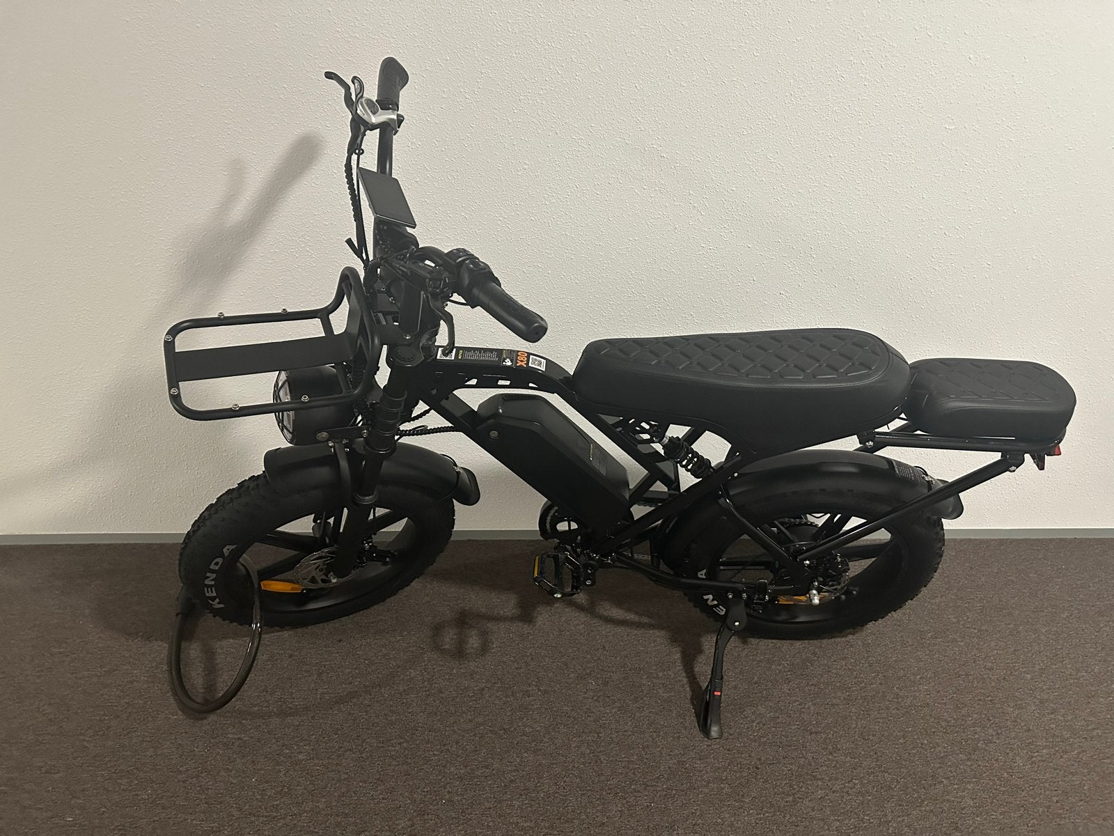 X80 PRO Fatbike met dikke banden en bagagedrager, Overige merken, Nieuw, Ophalen of Verzenden, 59 cm of meer