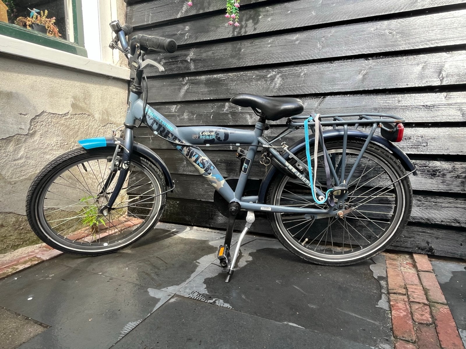 Stoere Loekie Streetwise kinderfiets 20 inch, Ophalen, Gebruikt, Velgrem, 20 inch of meer