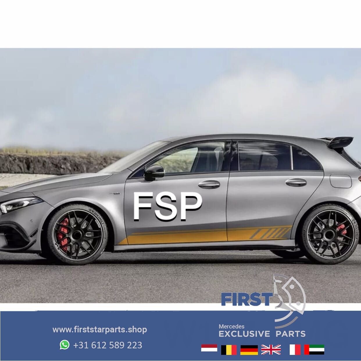 W177 A35 A45 STICKER Mercedes Edition 1 STRIPING A Klasse 20, Auto diversen, Tuning en Styling, Ophalen of Verzenden, -, -, -