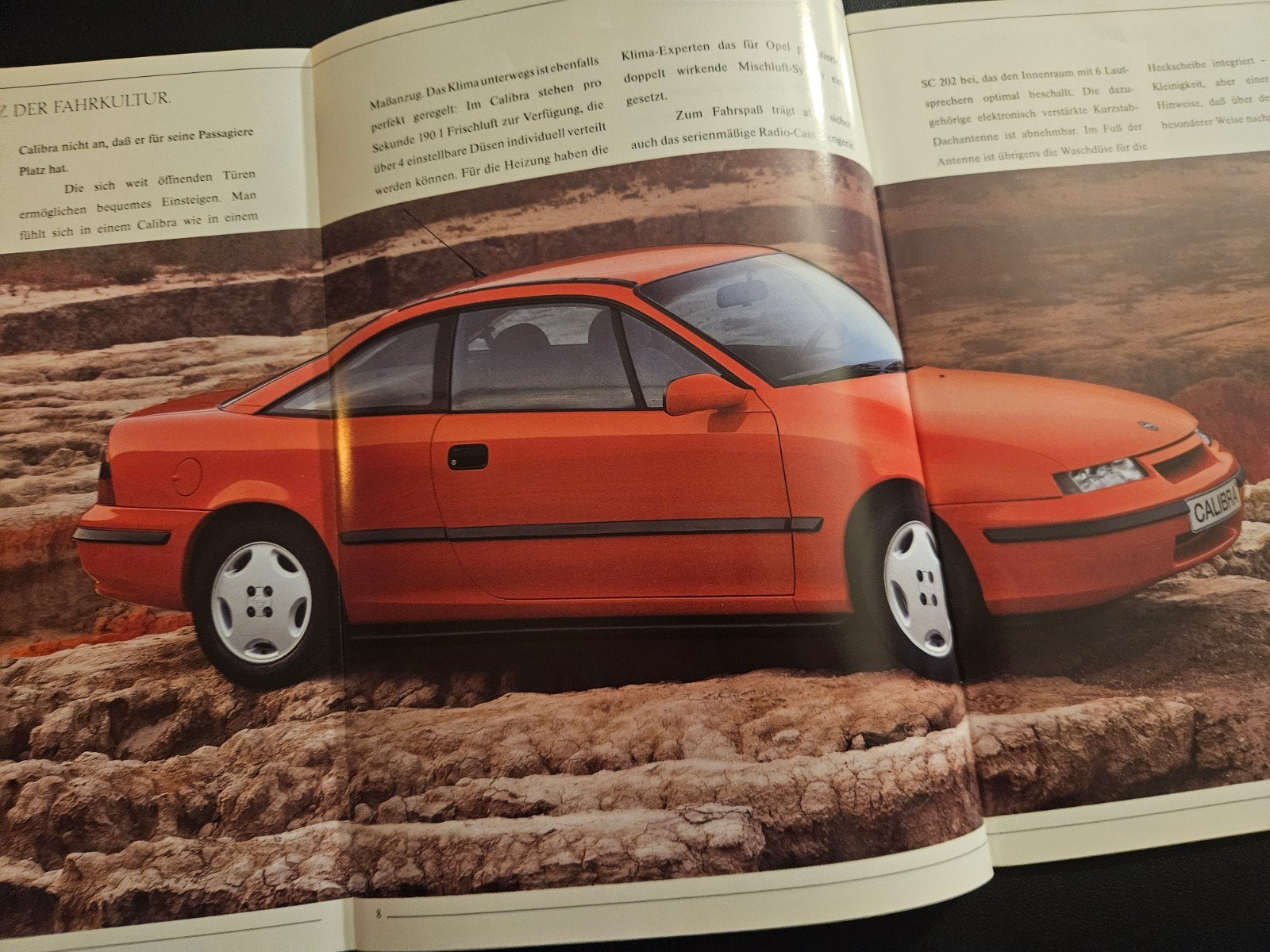 Brochure Opel Calibra 1991, Ophalen of Verzenden, Zo goed als nieuw, Opel