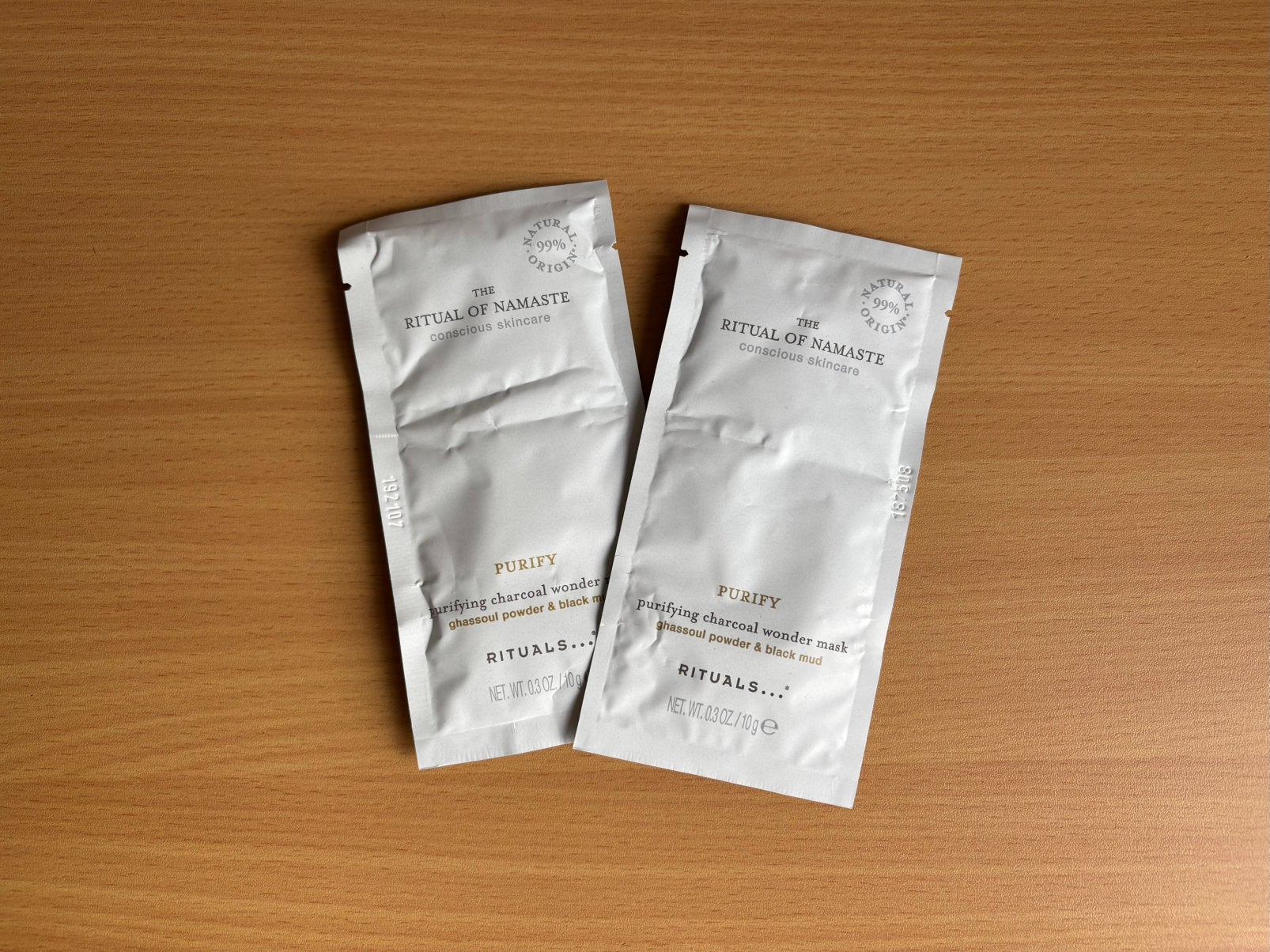 Rituals of Namaste Purify mask 2x 10g, Ophalen of Verzenden, Nieuw, Gehele gezicht, Verzorging