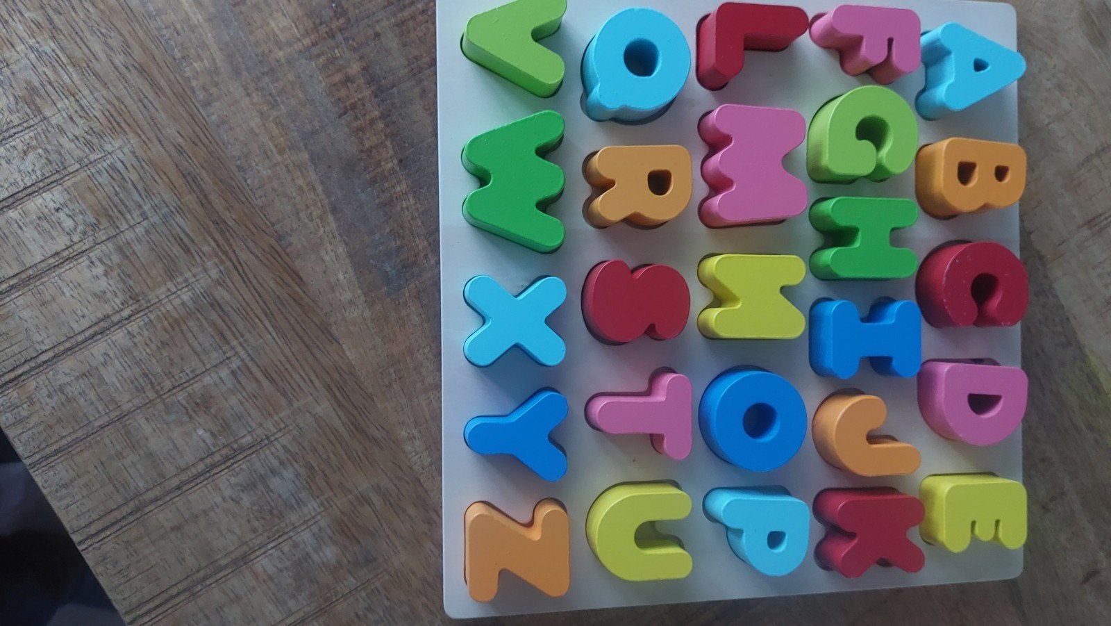 Houten Alfabet Puzzel - Educatief Speelgoed, Ophalen, Zo goed als nieuw, Puzzelen