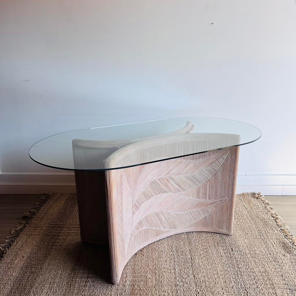 Vivai del Sud palm leaves Sidetable bureau tafel Vintage, Ophalen