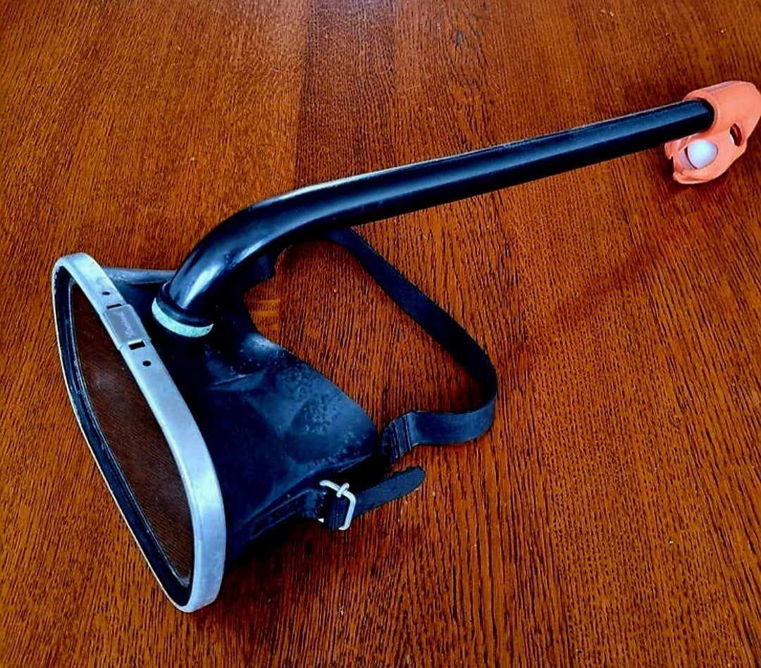 Vintage Nemrod duikmasker / snorkelmasker, Watersport en Boten, Ophalen of Verzenden, Gebruikt, Duikbril of Snorkel
