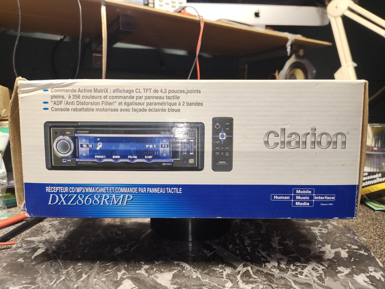 Clarion DXZ868RMP CD/MP3/WMA-ontvanger met touchscreen, Ophalen of Verzenden, Gebruikt