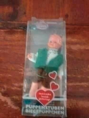 Caco Popje 8 cm - Poppenstuben Biegepuppchen, Verzamelen, Poppenhuizen en Toebehoren, Ophalen of Verzenden