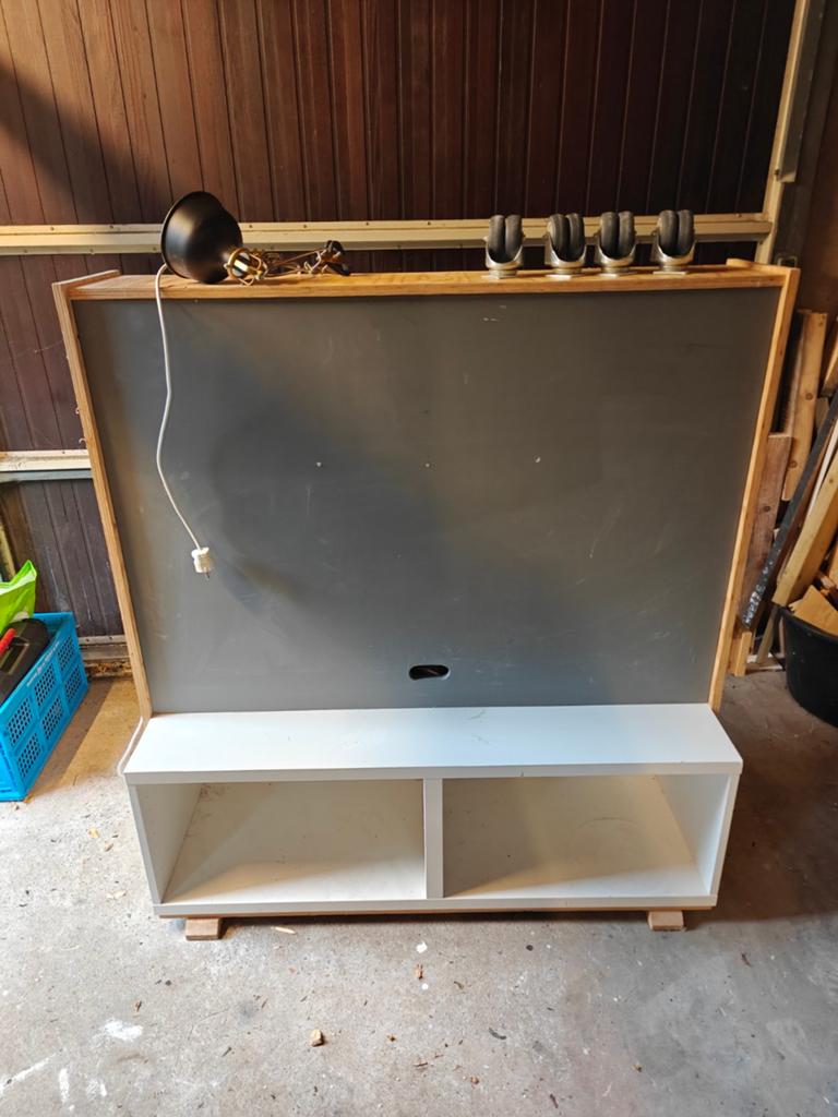 Roomdiver televisiemeubel 125cm breed, Huis en Inrichting, Ophalen, Gebruikt