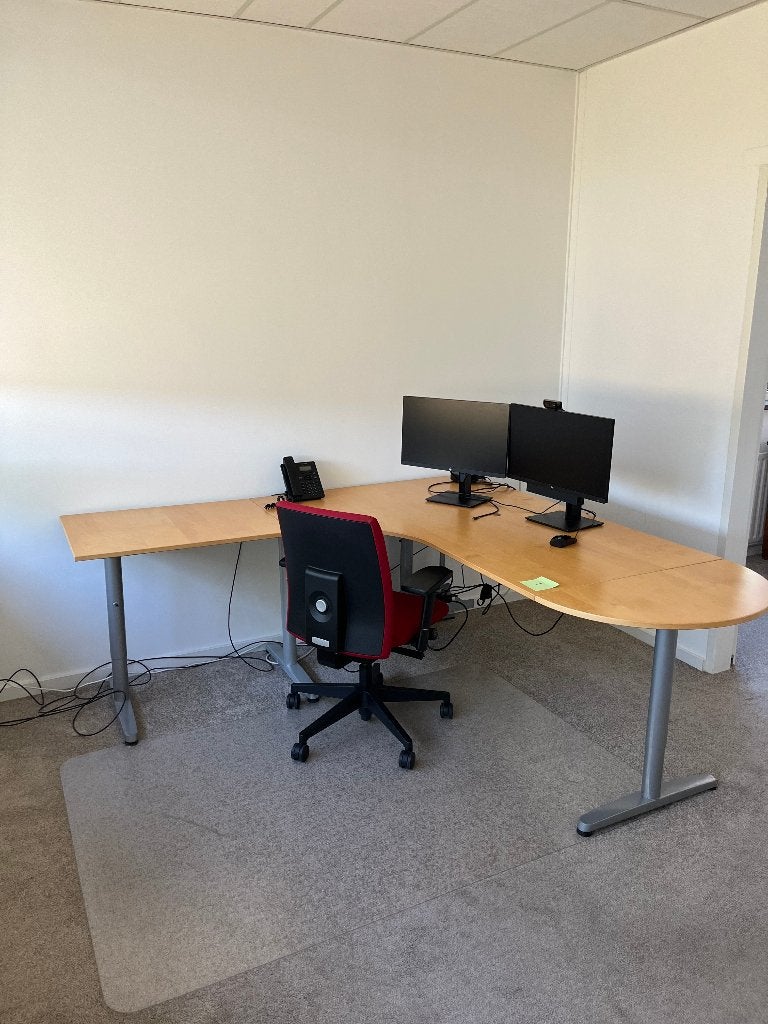 Verschillende IKEA Galant bureaus inclusief gratis ladeblok!, Ophalen, Gebruikt, Hoekbureau, In hoogte verstelbaar