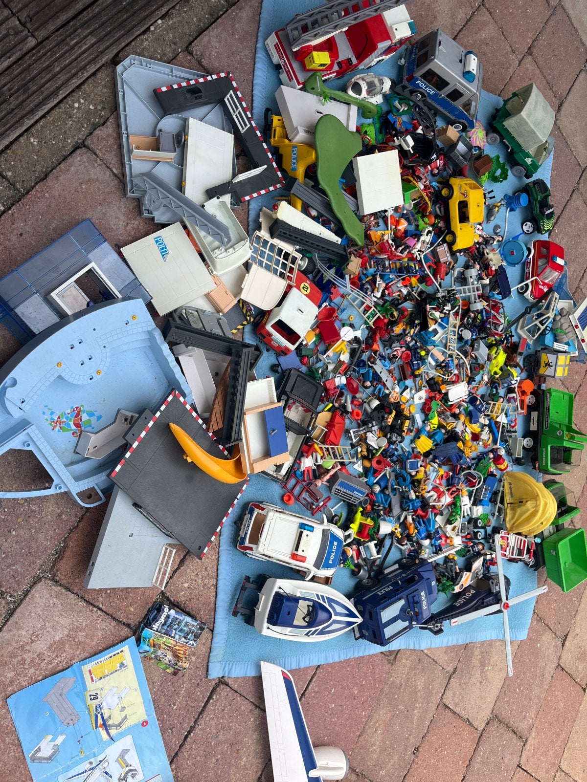 Grote partij Playmobil met diverse sets en figuren, Ophalen, Gebruikt, Los playmobil
