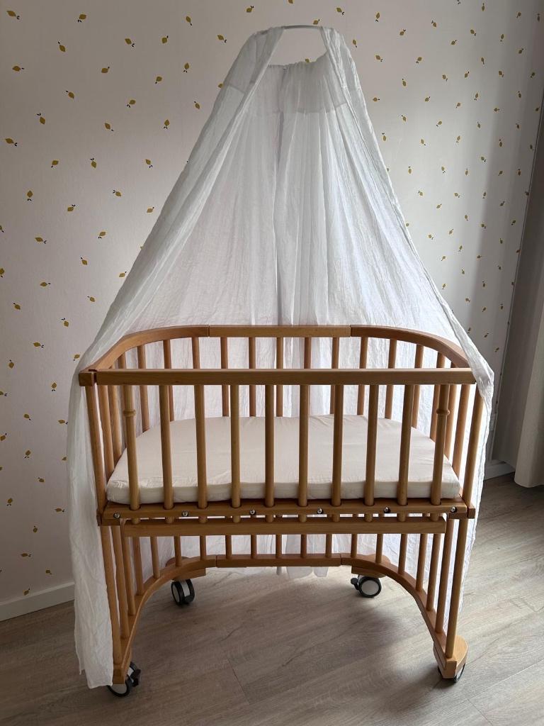 Babybay Original co-sleeper, gelakt, met extra’s, Kinderen en Baby's, Ophalen, Gebruikt, Wieg