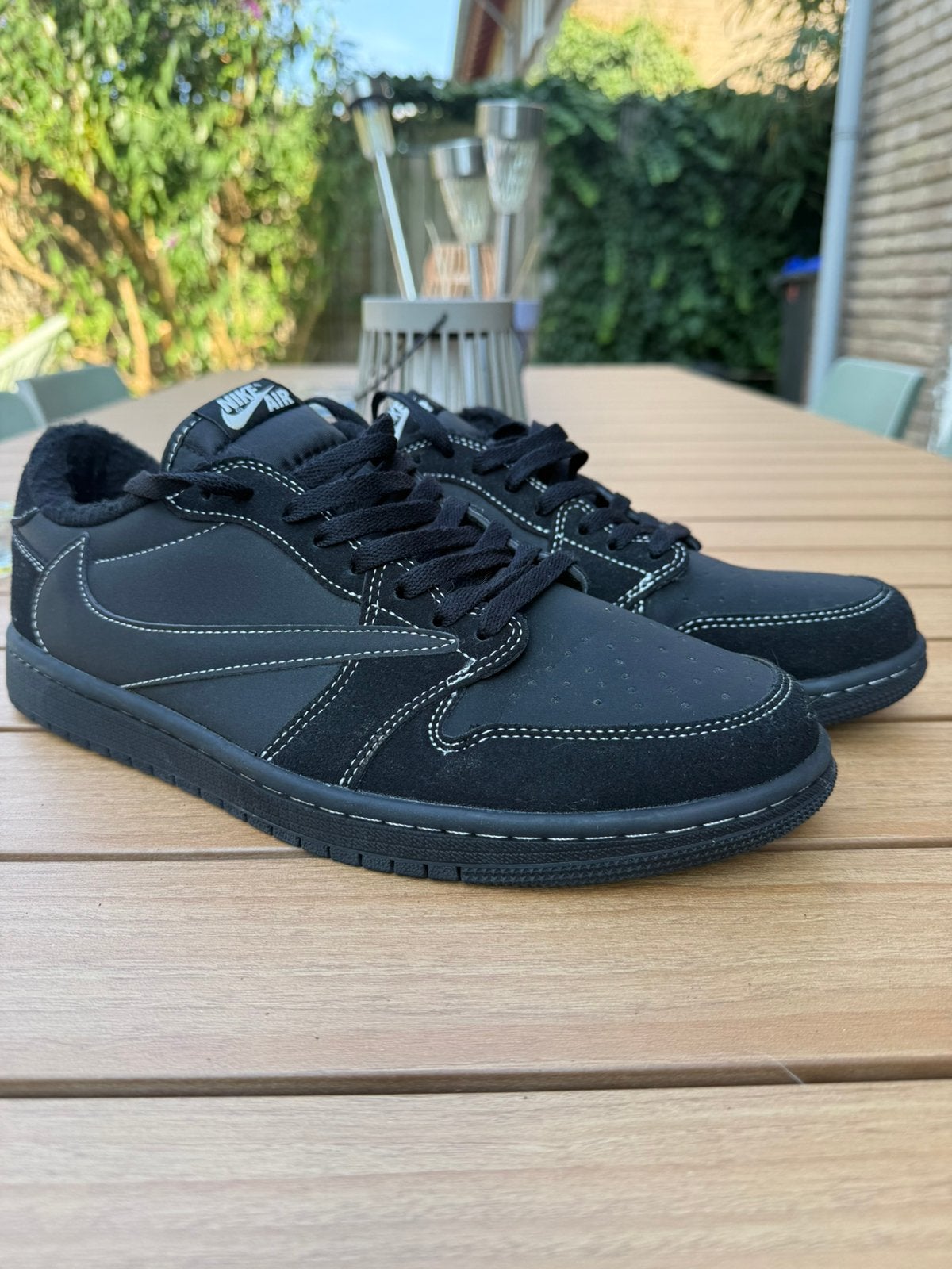 Sneaker zwart jordan 1 maat 45, Verzenden, Zwart, Sneakers of Gympen, Zo goed als nieuw