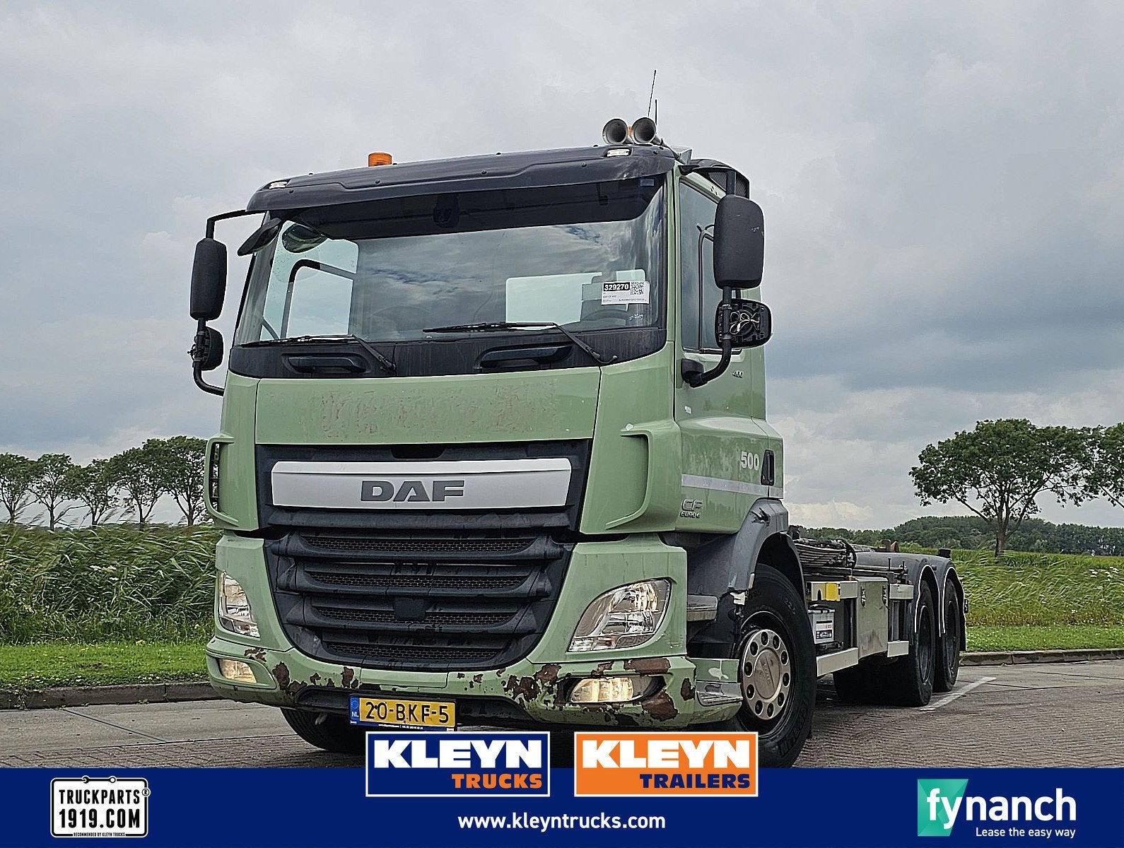 DAF CF 400 6x2 fas vdl hooklift, Automaat, Euro 6, Bedrijf, 2 stoelen