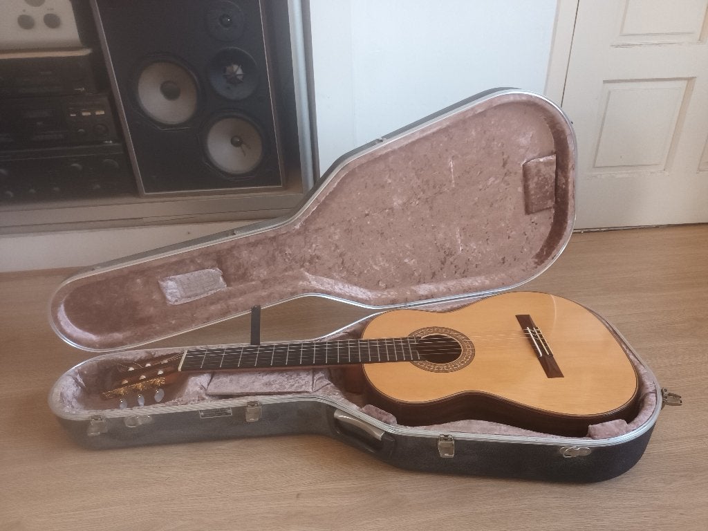 Klassieke concertgitaar (Linkshandig gebouwd), Ophalen, Gebruikt, Klassieke of Spaanse gitaar, Met koffer
