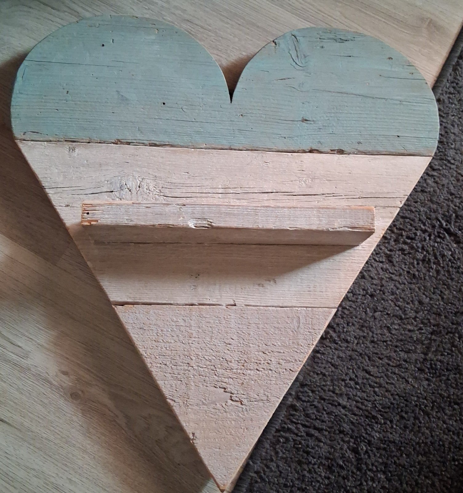 steigerhouten hart voor op tehangen, Huis en Inrichting, Woonaccessoires | Spiegels, Minder dan 50 cm, Nieuw, Ophalen of Verzenden